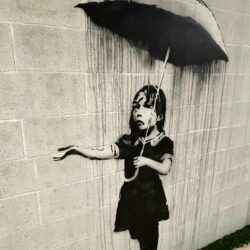 Banksy The Umbrella Girl